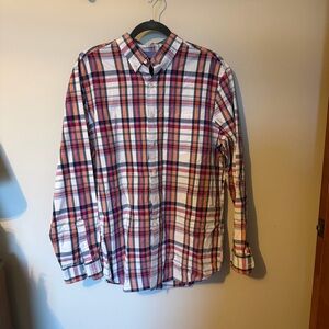 American Eagle Outfitters Red and Blue Plaid Shirt